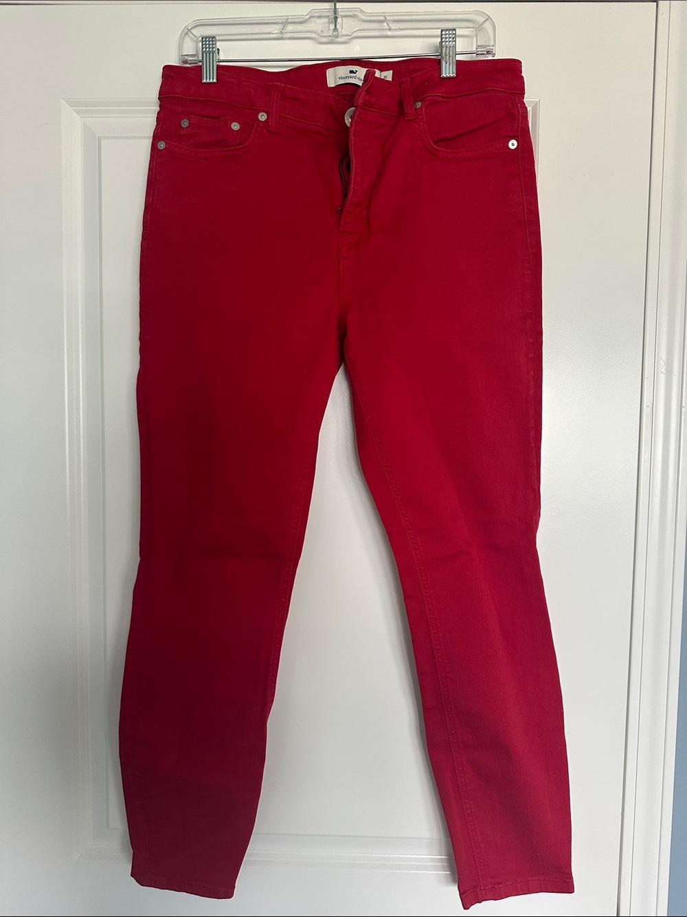 Vineyard Vines Women’s Bright Red Skinny Jeans